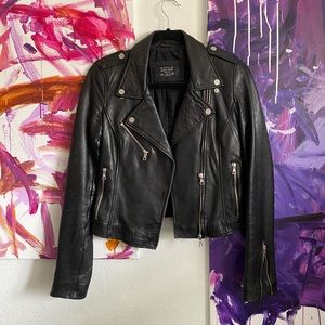 ❌SOLD❌Leather motorcycle jacket